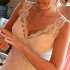 Custom Lace Wedding Gown sz 6